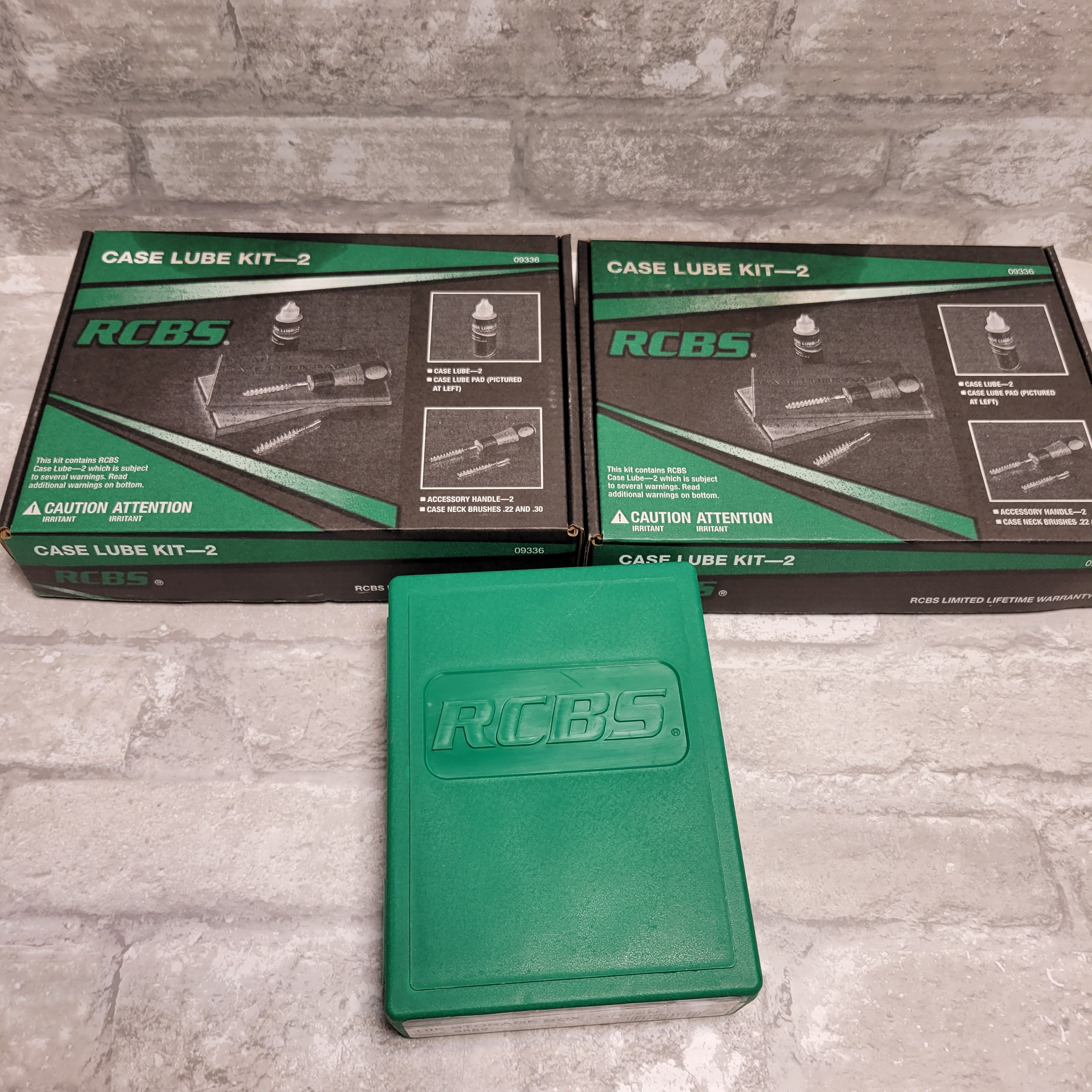 RCBS, 2 Case Lube Kits & 1 Die STorage Box *READ* (8020758233326)